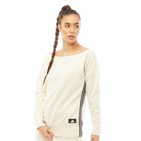 adidas damen sweatshirt weiß|Pullover in Weiß .